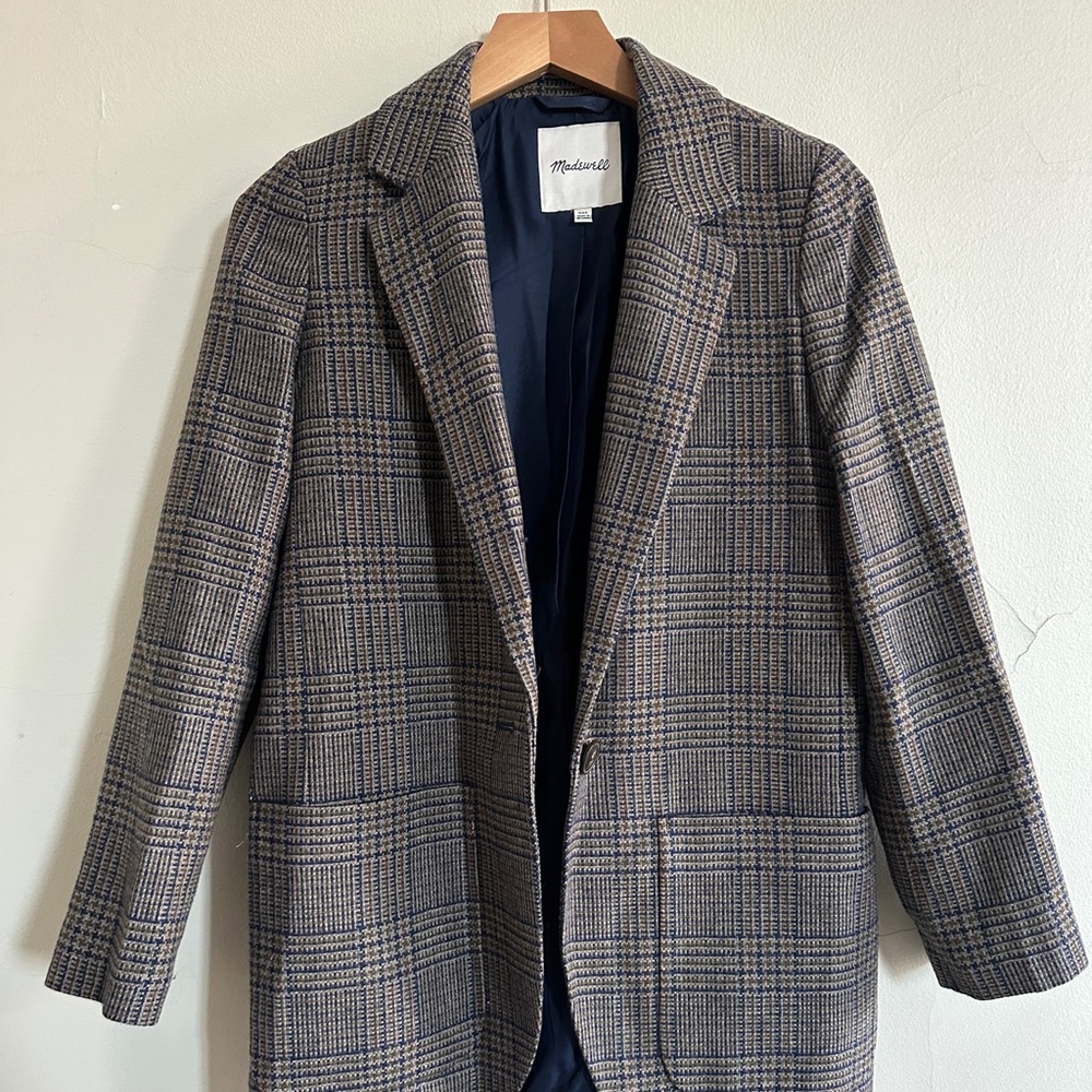 Madewell tweed blazer jacket - gently won - size xxs